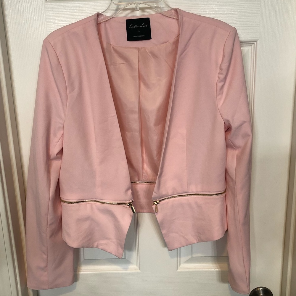 Womans pink blazer